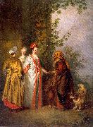 WATTEAU, Antoine The Fortune Tellers USA oil painting reproduction
